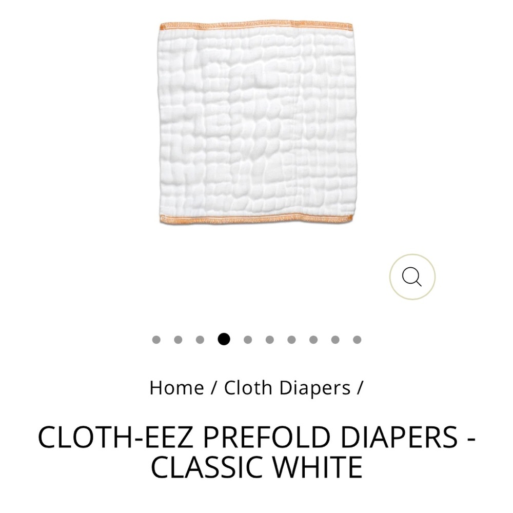 Cloth-Eez Prefold Cloth Diapers, 24 Ct, Brand New, Newborn
